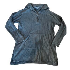 Barefoot Dreams | Cozychic Lite Knit Half-Zip Tunic Sweater Loungewear Gray Sm